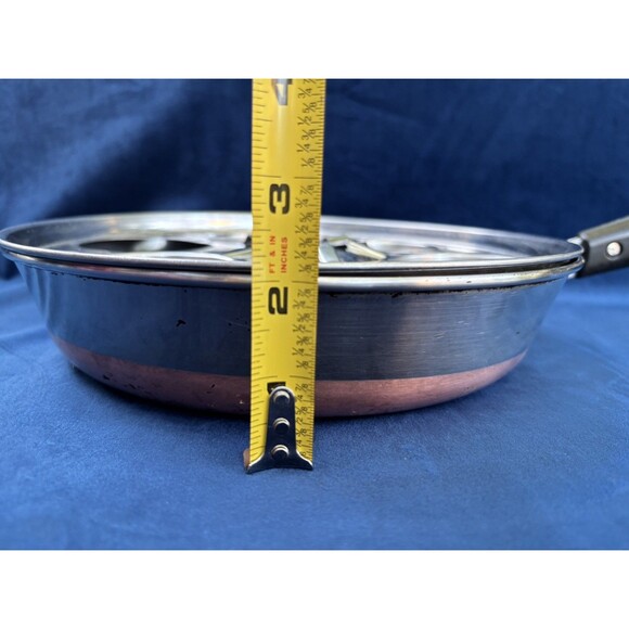 Revere Ware Other - VTG Pre 1968 Revere Ware Copper Bottom 10" Skillet W/ 6 Cup Egg Poacher Clean!